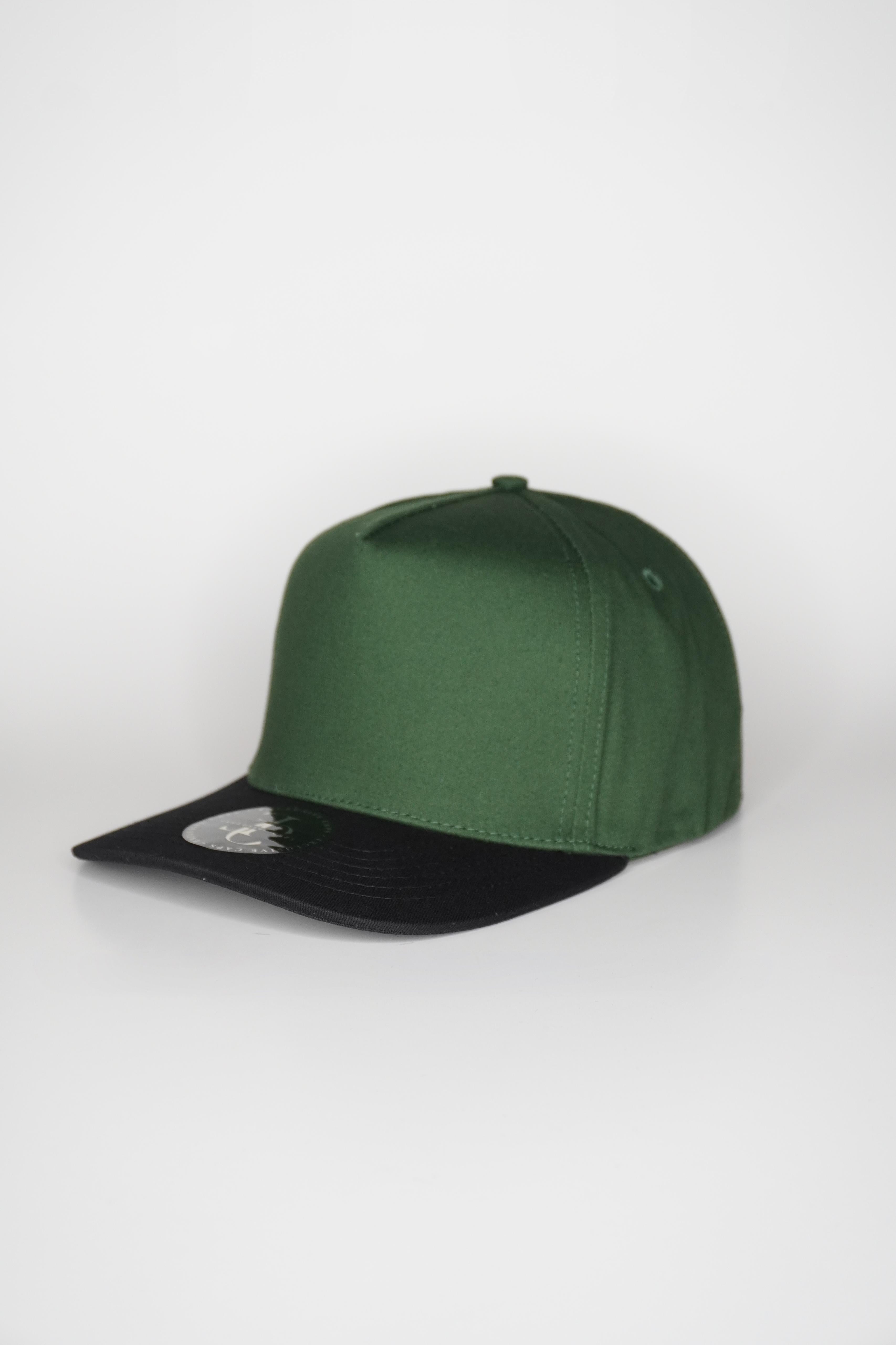 EXCLUSIVE CAPS 804 5 PANEL HIGH CROWN SLIGHT CURVE SOLID